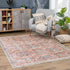 Alfombra lavable Urpi en rosa y azul - Oferta