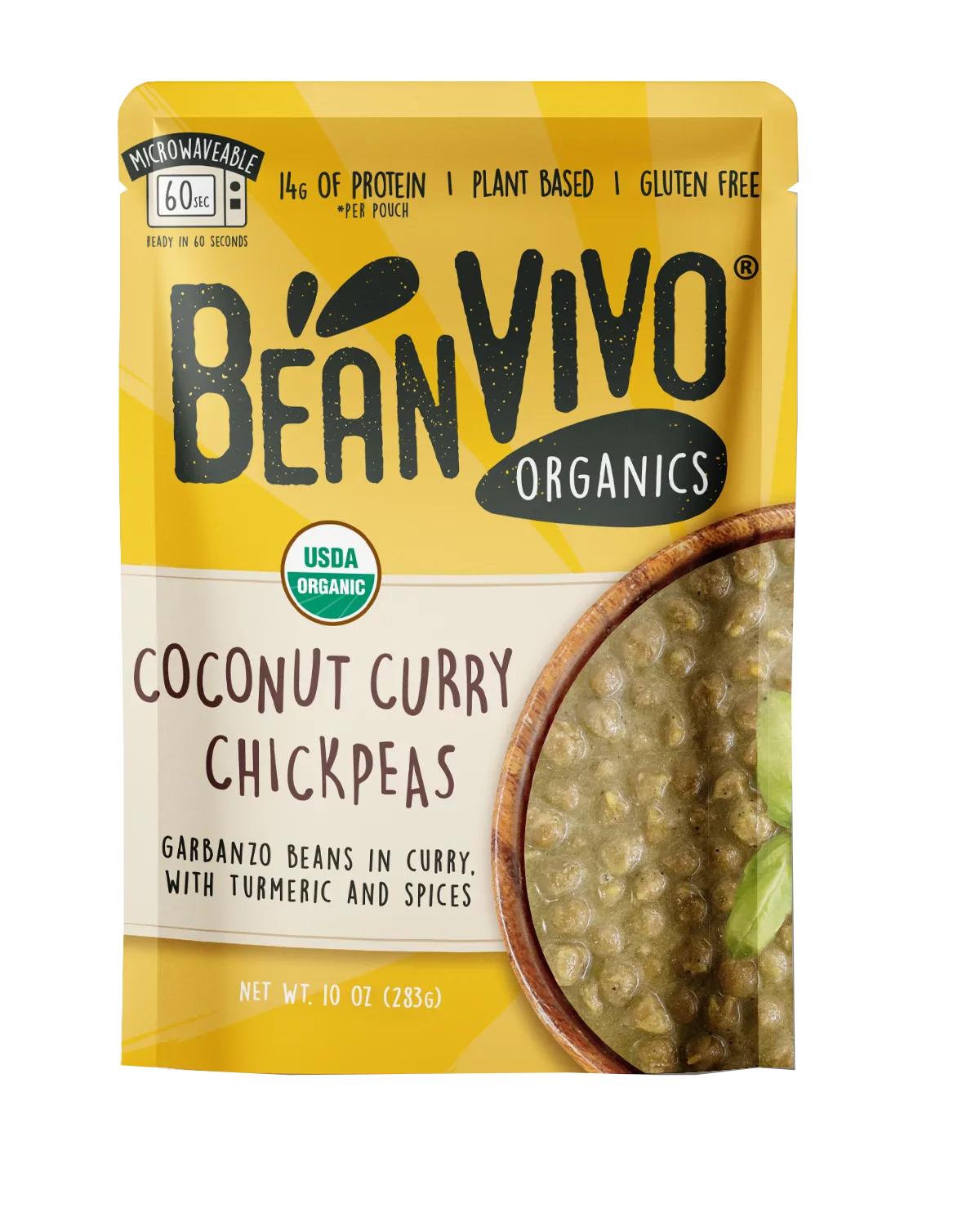 Bean Vivo Chickpeas Coconut Curry, 10 Oz Pack of 6
