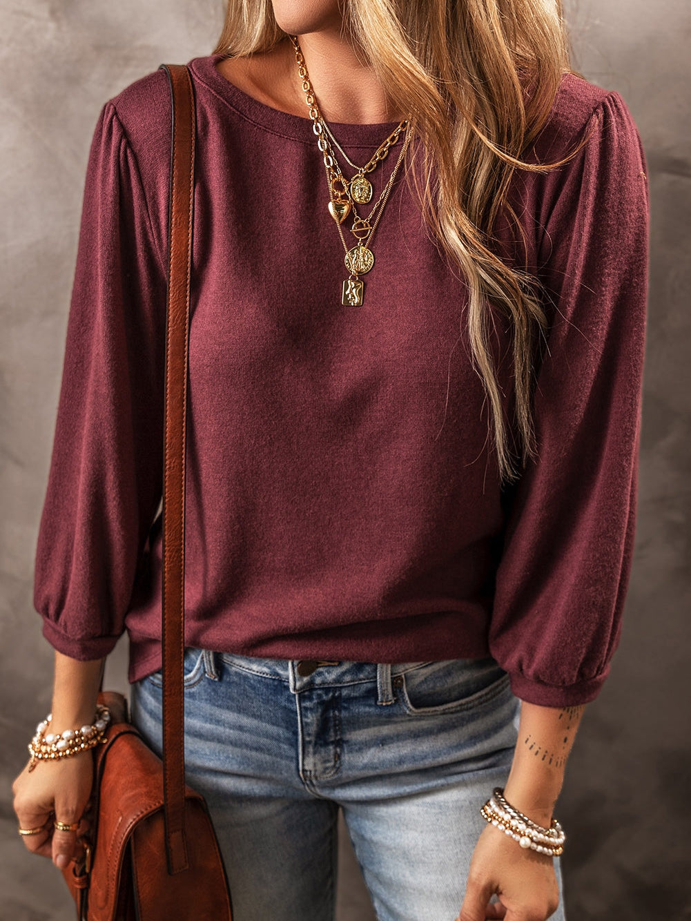 Elegant Maroon Top