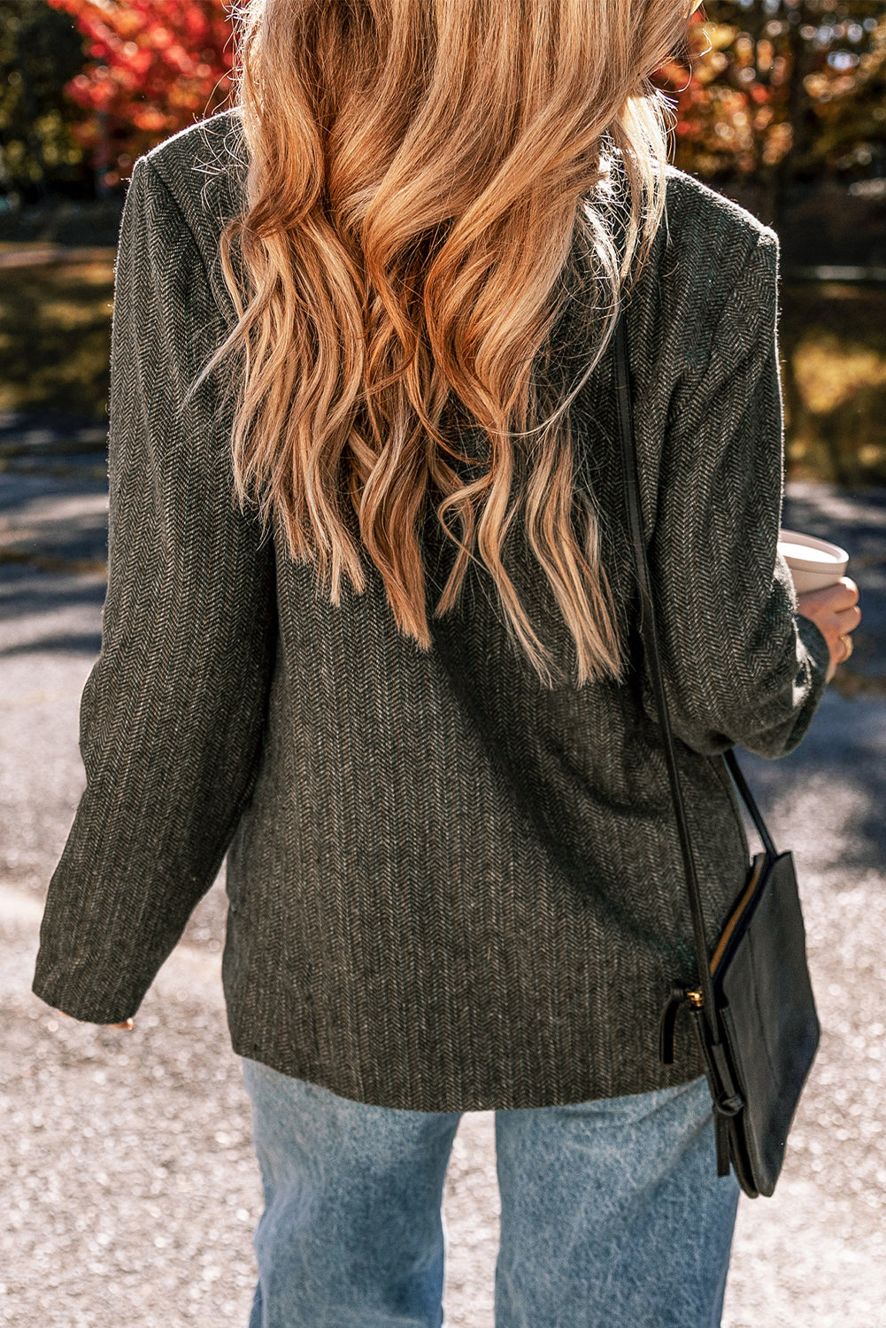 Women's Double-breasted Blazer and Pants Set