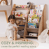 2 in 1 Montessori Shelf for Books and Toys