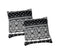 DaDa Bedding Aztec Black & White Diamonds Throw Pillow Covers - 18" x 18" 2-Pack (C14800-1-CC)