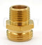 Adaptador de manguera de jardín de 3/4" FPT x 1/2" MPT GES01