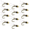 Beadhead Olive 3 Dollar Dip Serendipity Wet Fly Fishing Flies - 1 Dozen Flies Hook Size 16