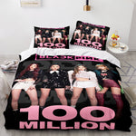 Juego de cama de cosplay de Blackpink, funda de edredón sin relleno