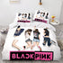 Juego de cama de cosplay de Blackpink, funda de edredón sin relleno