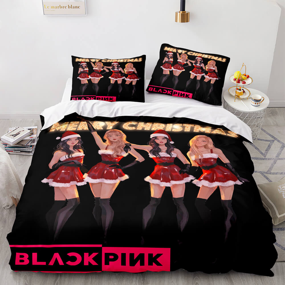 Blackpink Cosplay Bedding Set Quilt Cover Without Filler