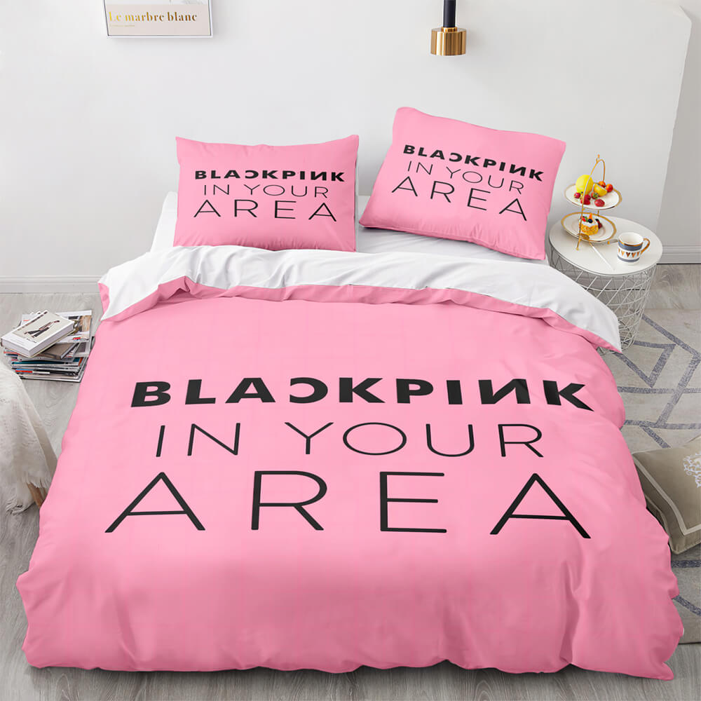Blackpink Cosplay Bedding Set Quilt Cover Without Filler