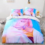 Juego de cama de cosplay de Blackpink, funda de edredón sin relleno