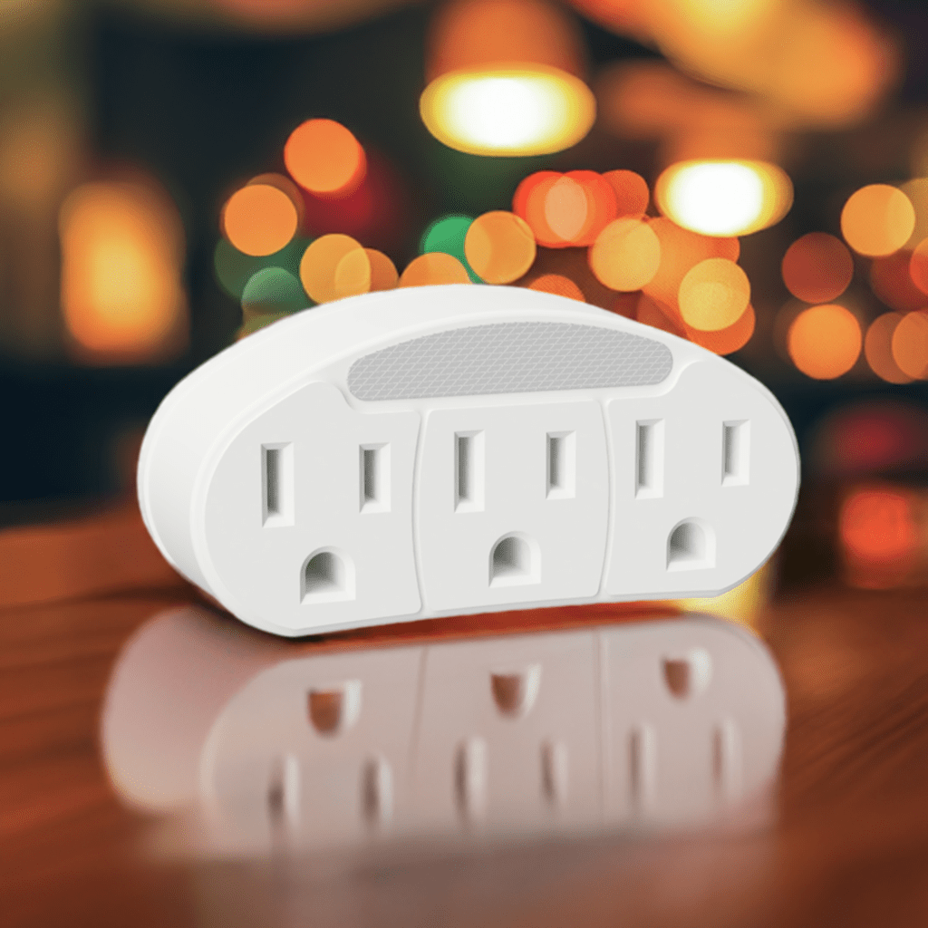Luz nocturna automática de neón con 3 salidas