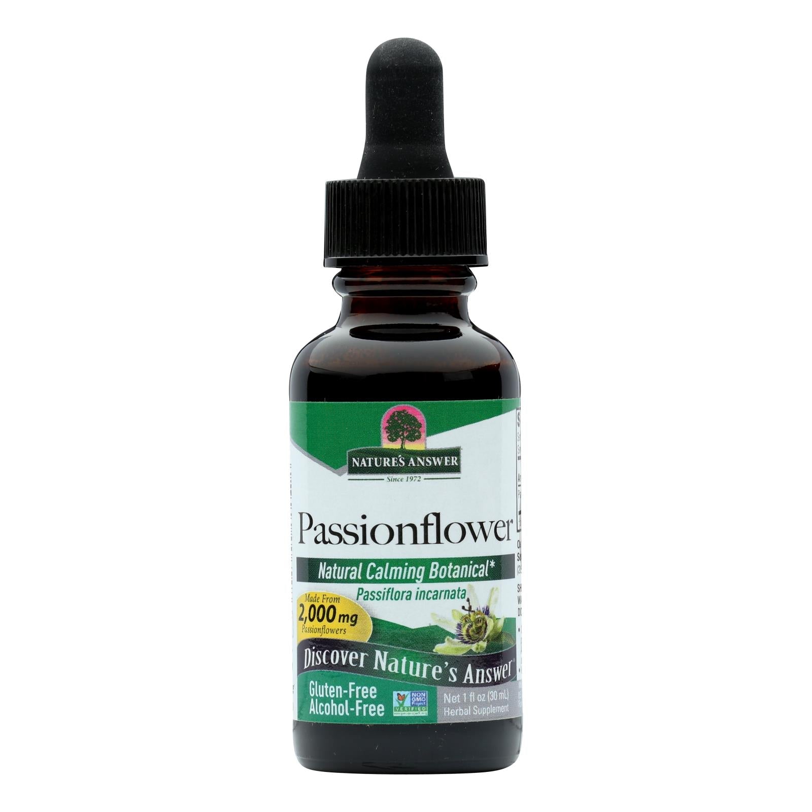 Extracto de pasiflora sin alcohol de Nature's Answer, 1 onza líquida