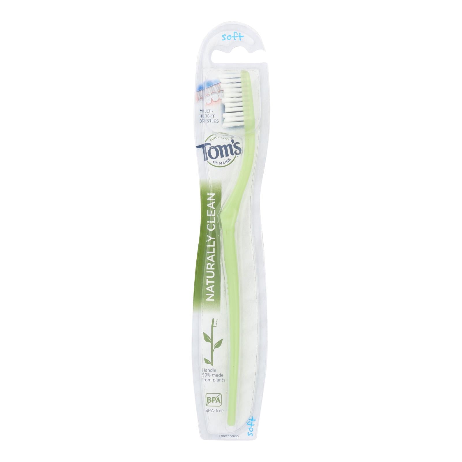 Cepillo de dientes suave para adultos Tom's of Maine, paquete de 6
