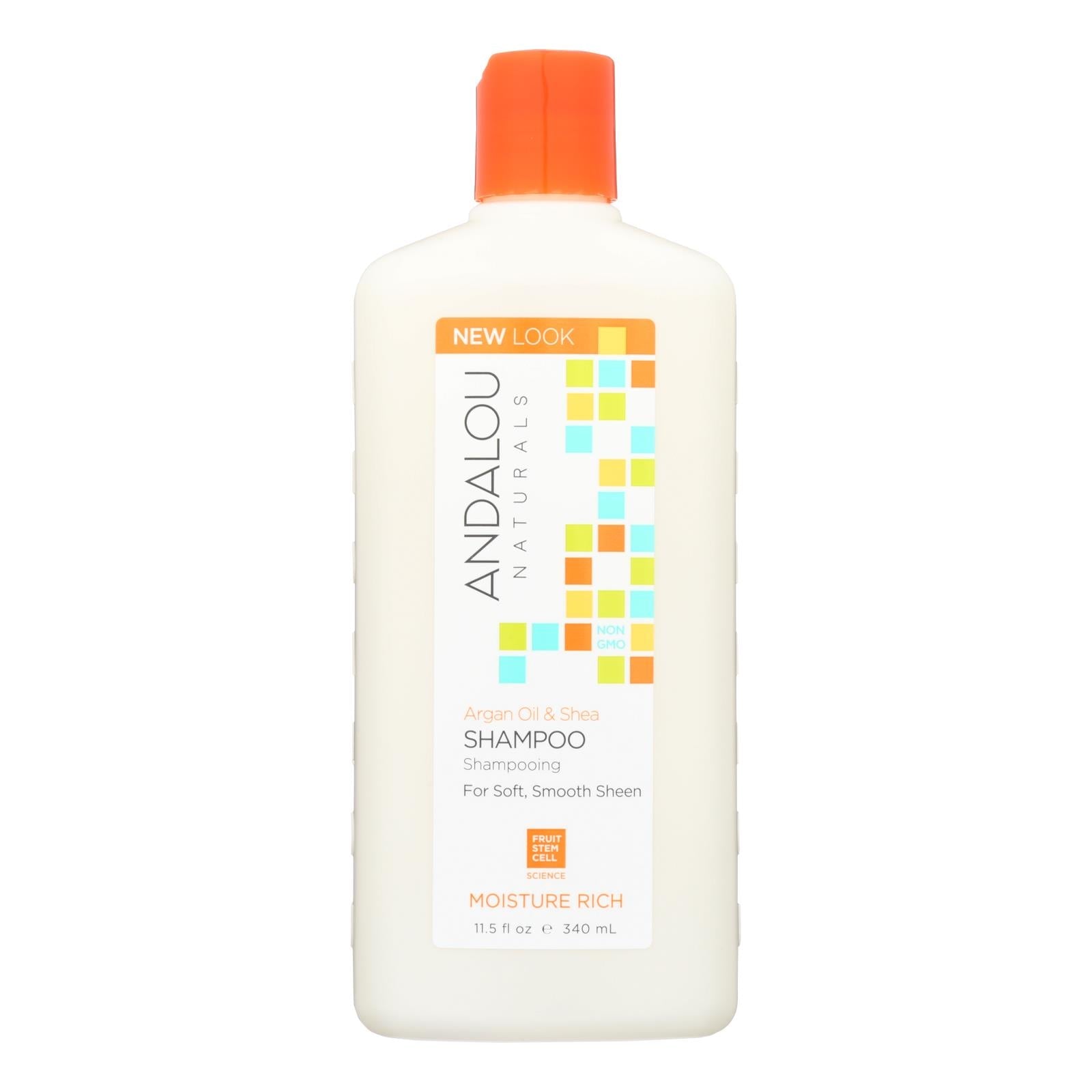 Champú revitalizante Andalou Naturals con argán y naranja dulce (325 ml)