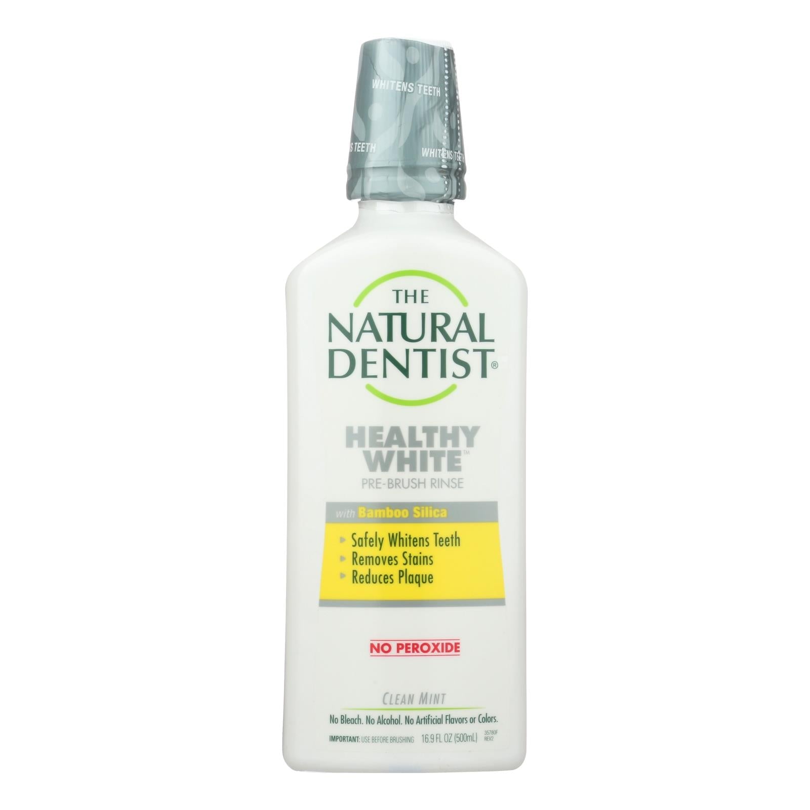 Enjuague bucal pre-cepillado Natural Dentist - Blanqueador - Menta Limpia - 500 ml