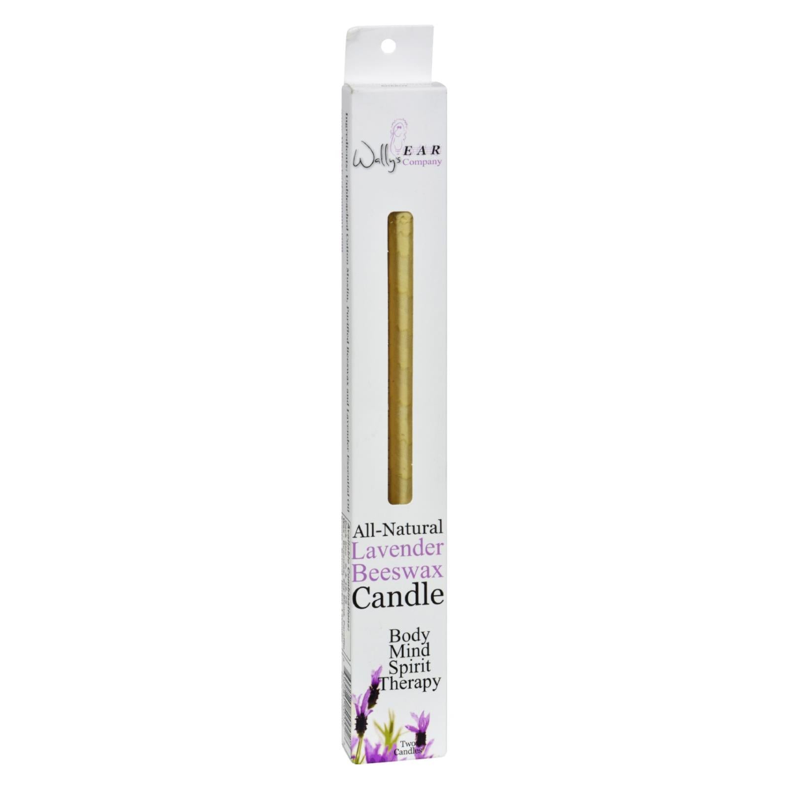 Velas de cera de abejas Wally's Natural Products - Indulgencia de lavanda (paquete de 2)