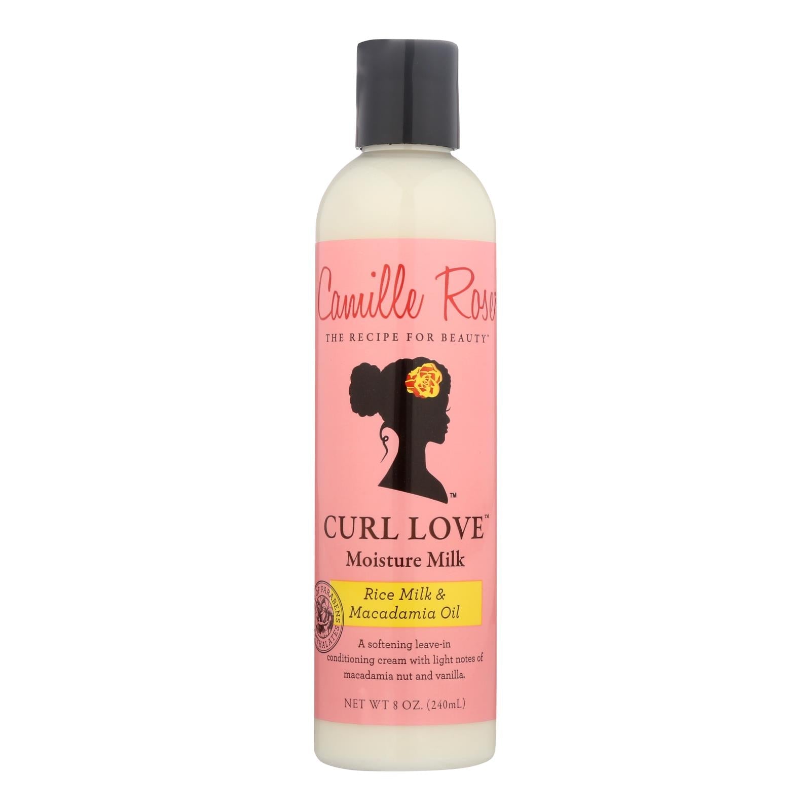 Acondicionador hidratante en leche Curl Love de Camille Rose, 8 onzas líquidas 