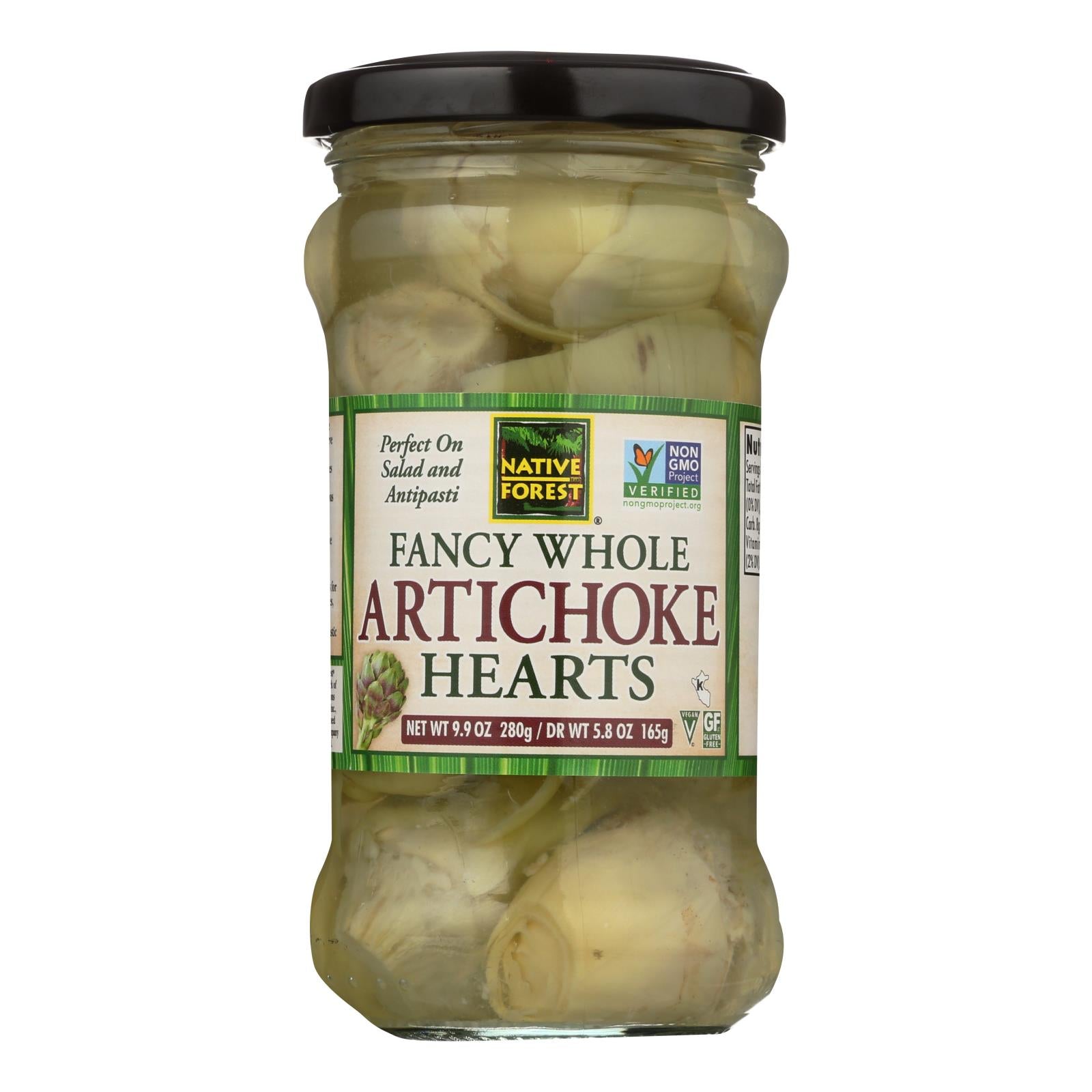 Corazones de alcachofa enteros de lujo de Native Forest (paquete de 6) - 9,9 oz.