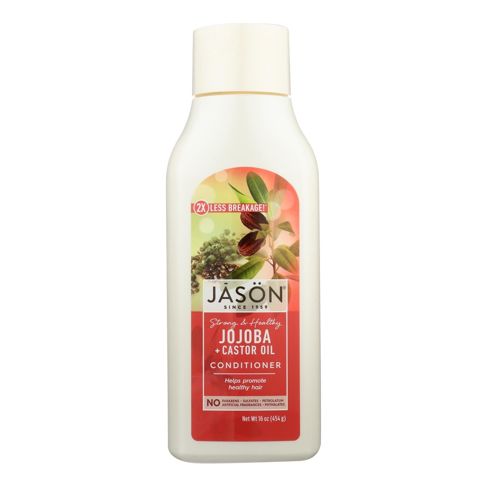 Acondicionador de jojoba Jason Pure Naturals Long & Strong de 16 onzas líquidas