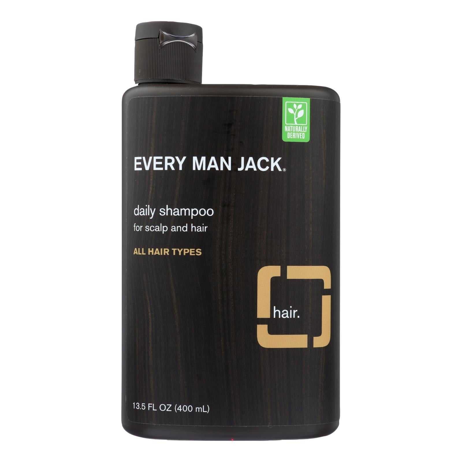 Champú diario con aroma a sándalo Every Man Jack para todo tipo de cabello - 13,5 oz.