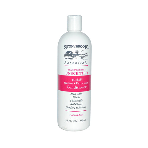 Acondicionador para el cabello sin perfume Stony Brook, 16 onzas líquidas.