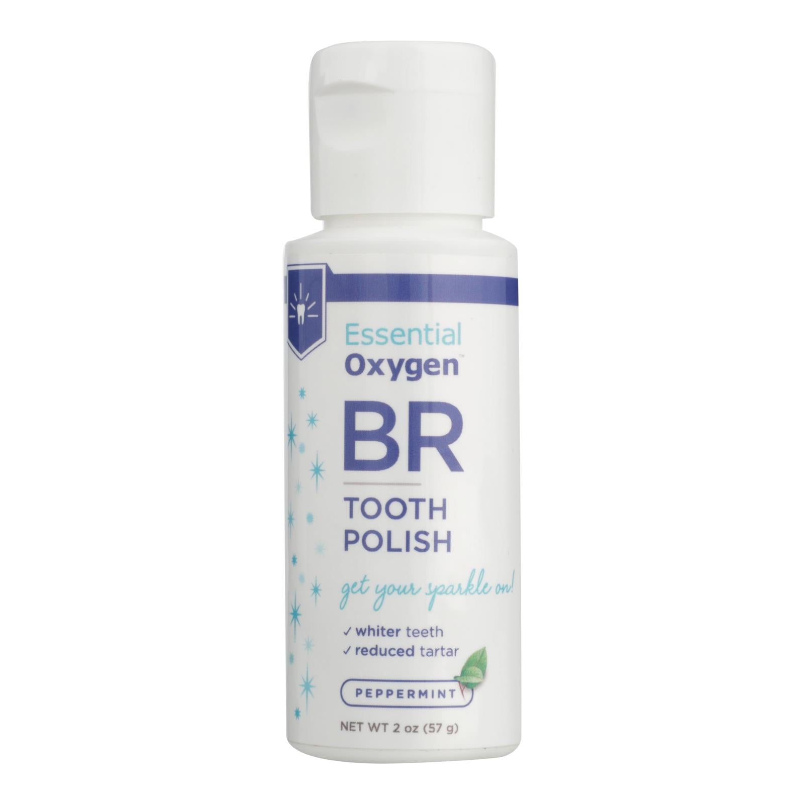 Esmalte dental blanqueador con oxígeno esencial - Menta - 2 oz.