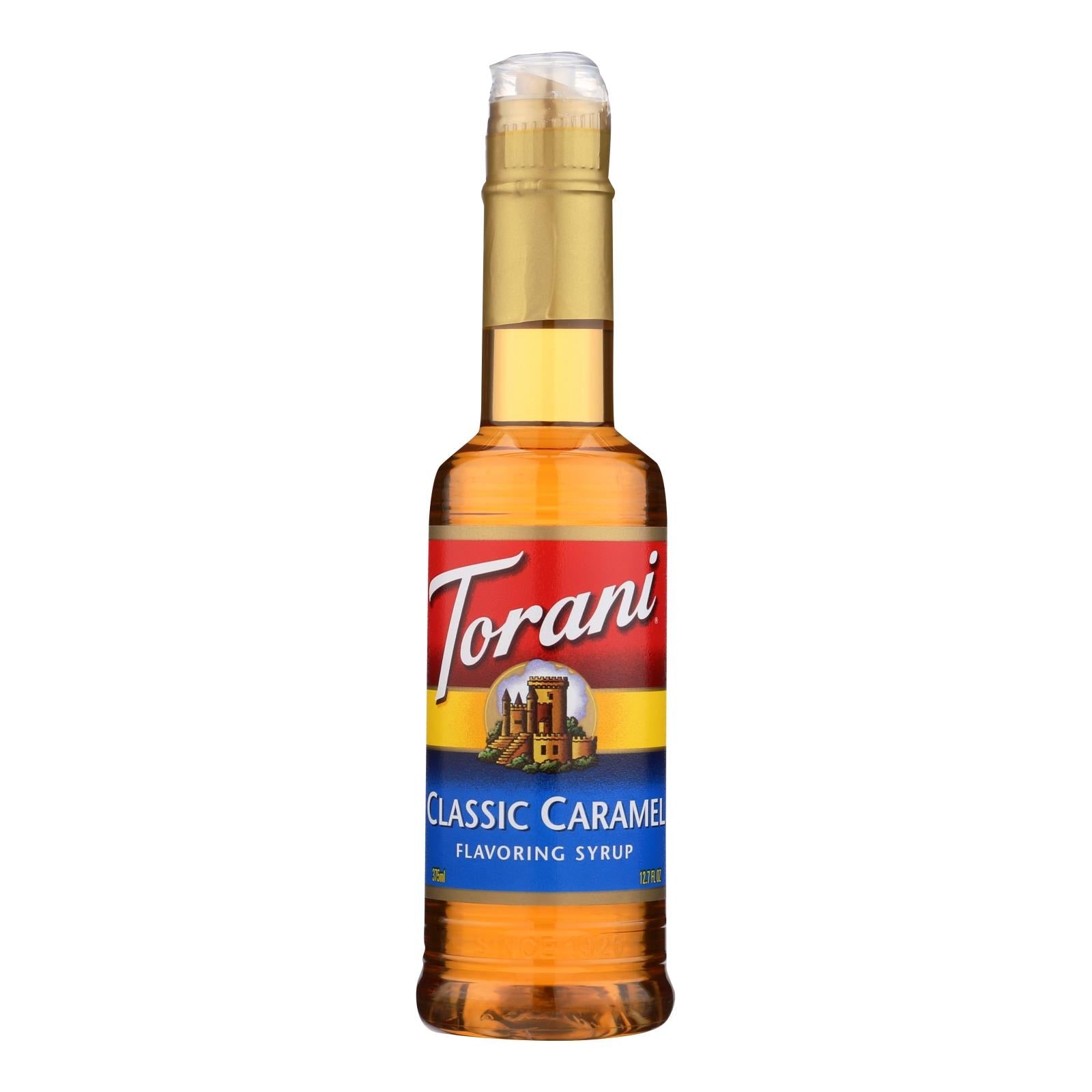 Jarabe saborizante de café y caramelo Torani (paquete de 4 - Botellas de 355 ml)