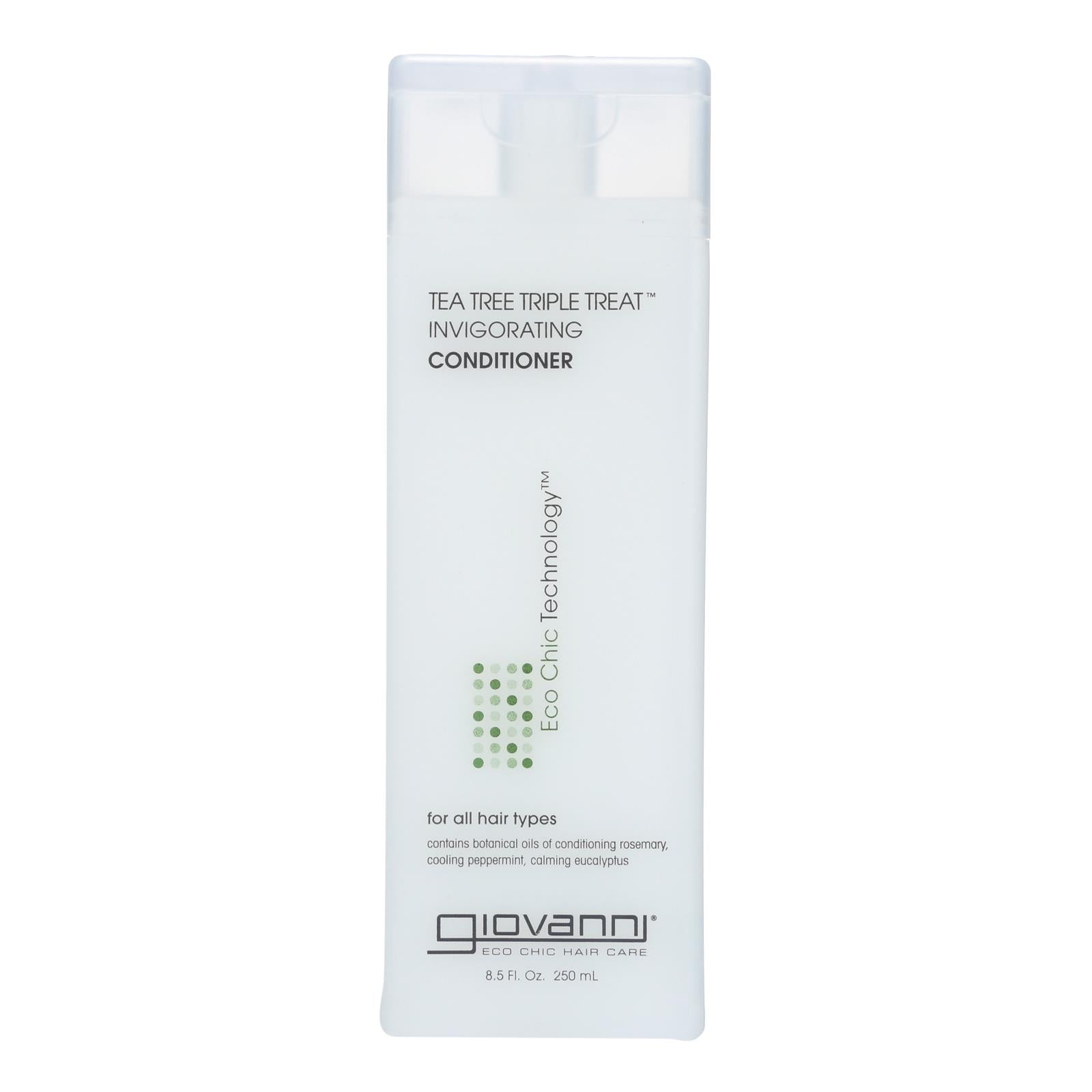 Acondicionador Giovanni Tea Tree Triple Treat - 8.5 fl oz - Paquete de 3