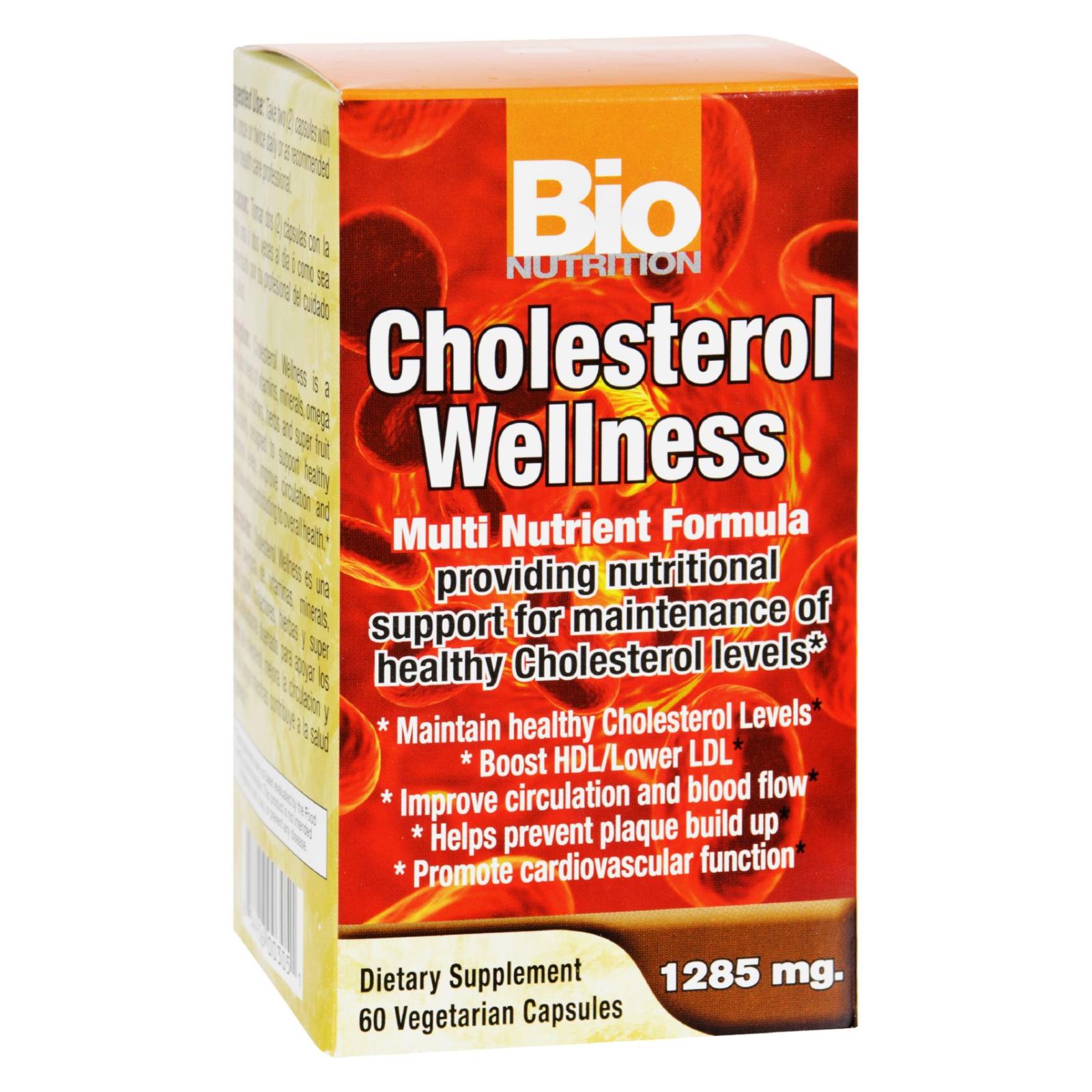Suplemento Bio Nutrition para el bienestar del colesterol - 60 cápsulas