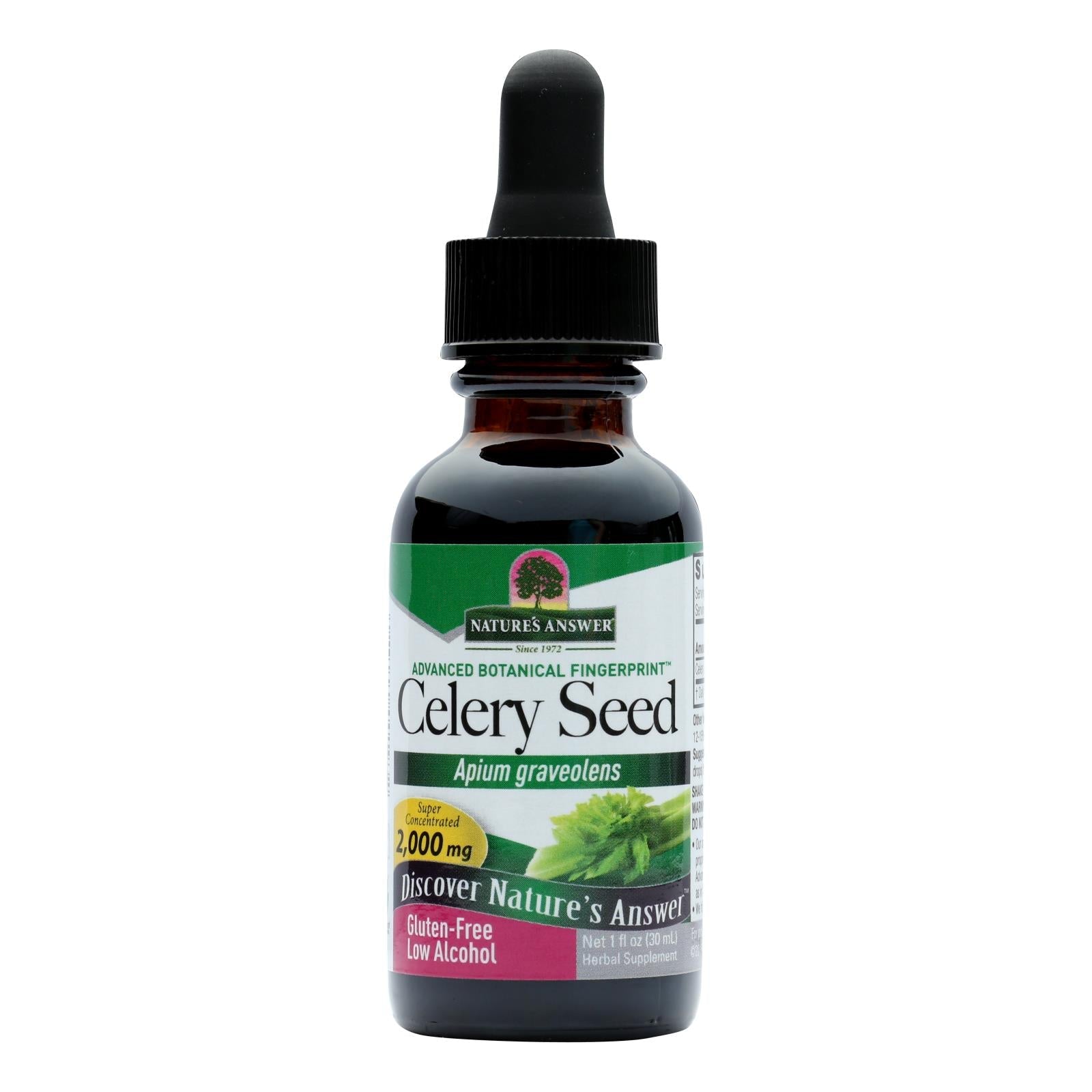 Extracto de semilla de apio orgánico - Apoyo antiinflamatorio Nature's Answer (30 ml) 
