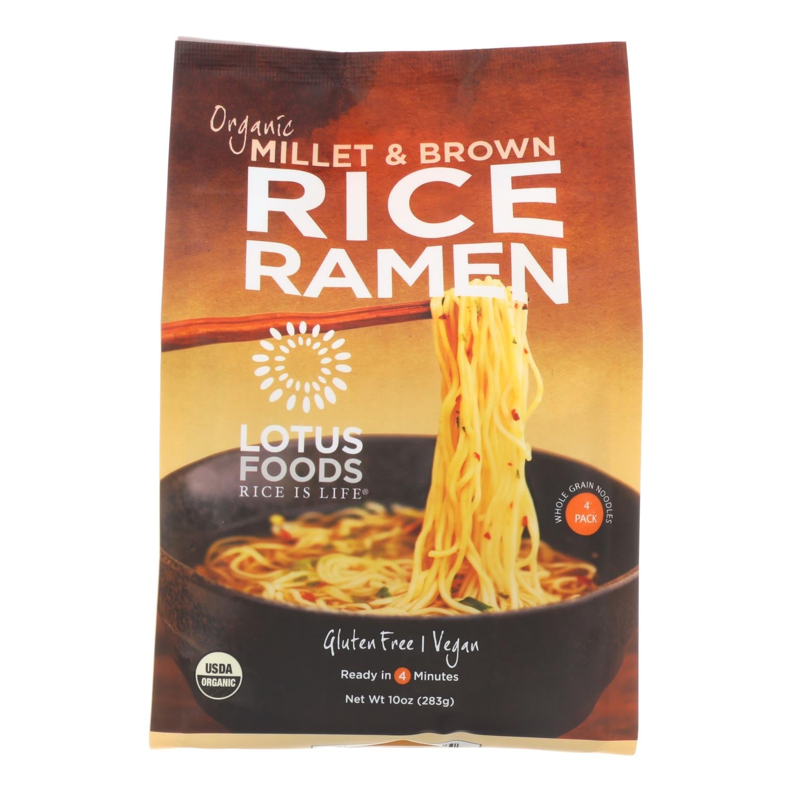 Ramen de mijo orgánico y arroz integral de Lotus Foods, 6 tortitas de 10 oz