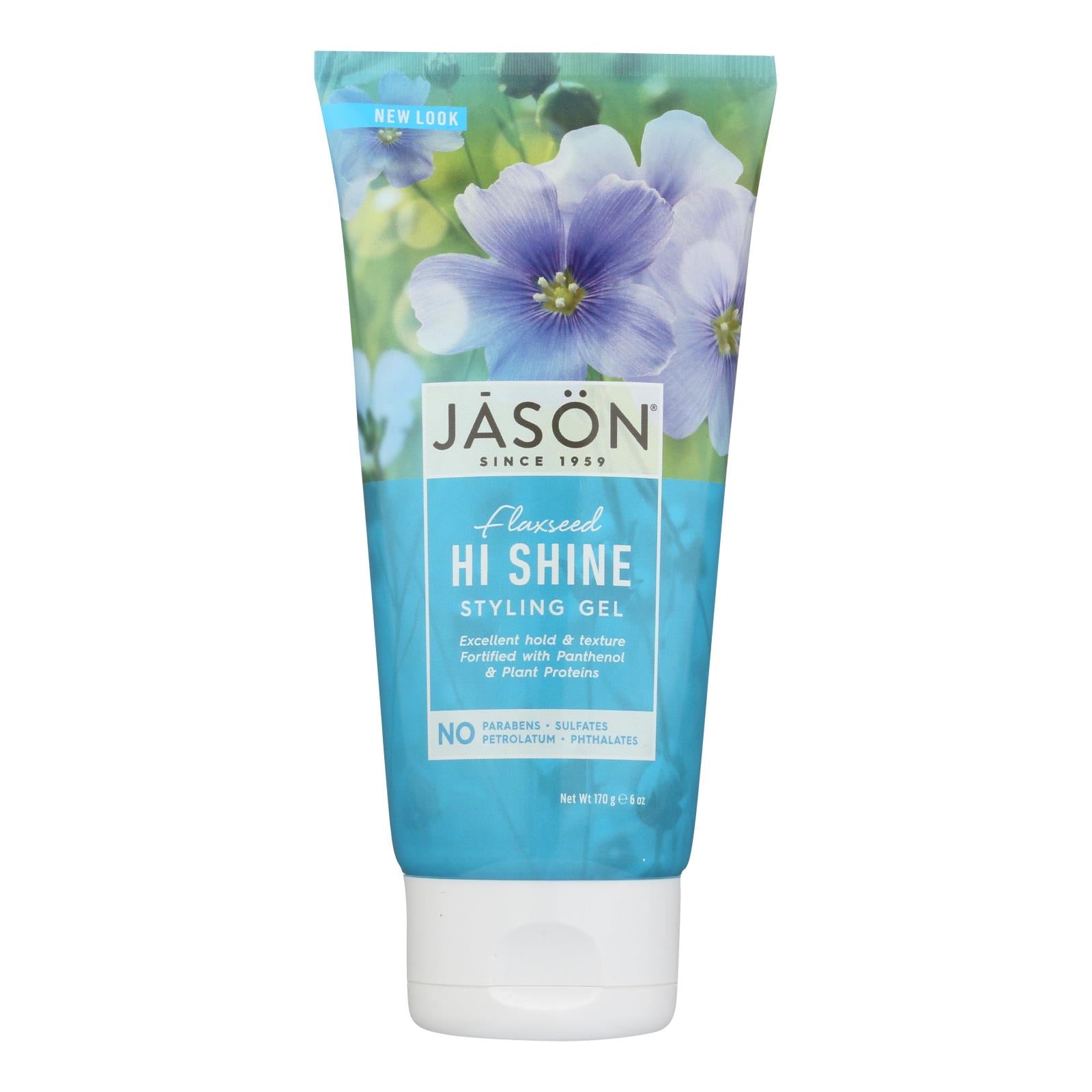 Gel de peinado Jason Hi Shine para una fijación superior (177 ml)