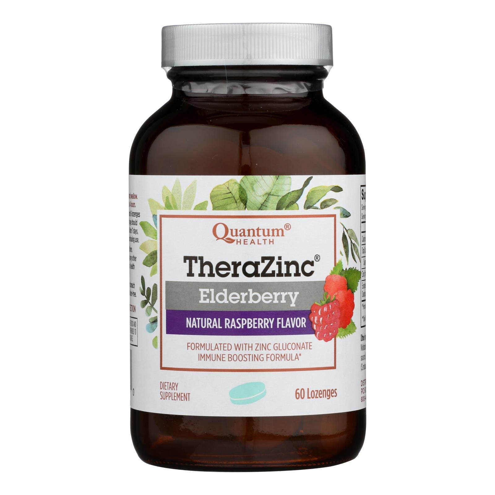Pastillas Thera-Zinc con saúco de Quantum Research (60 pastillas)