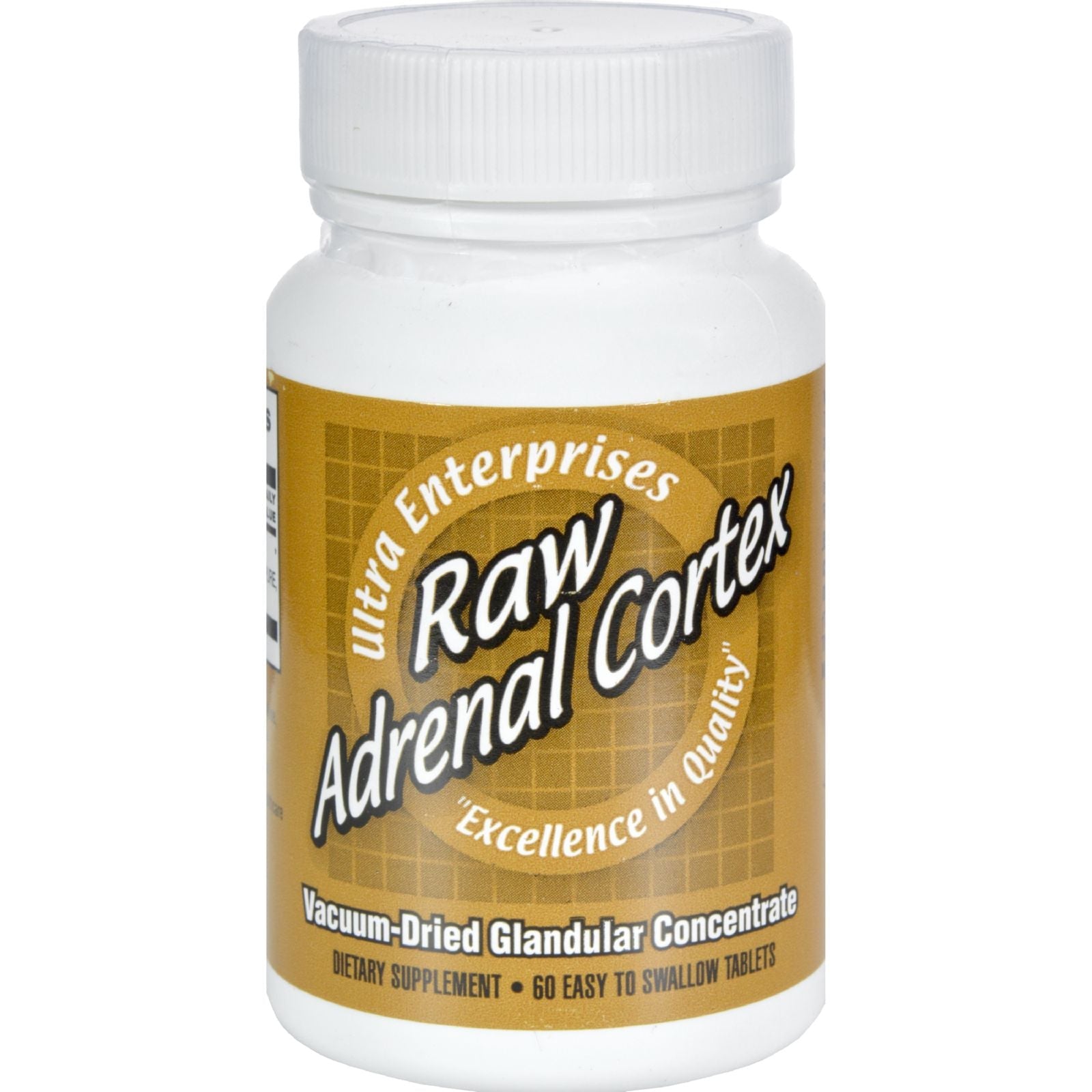 Tabletas Ultra Glandulars Raw Suprarrenal Cortex 60 u.