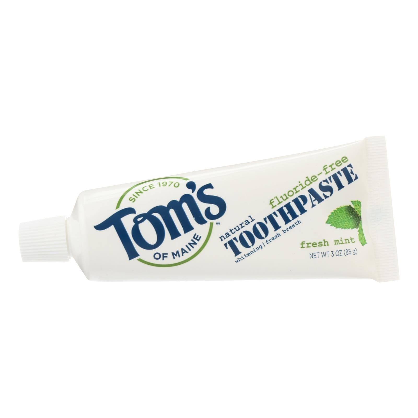 Pasta dental de viaje sin flúor Tom's of Maine Fresh Mint (paquete de 24, 85 ml cada una) 