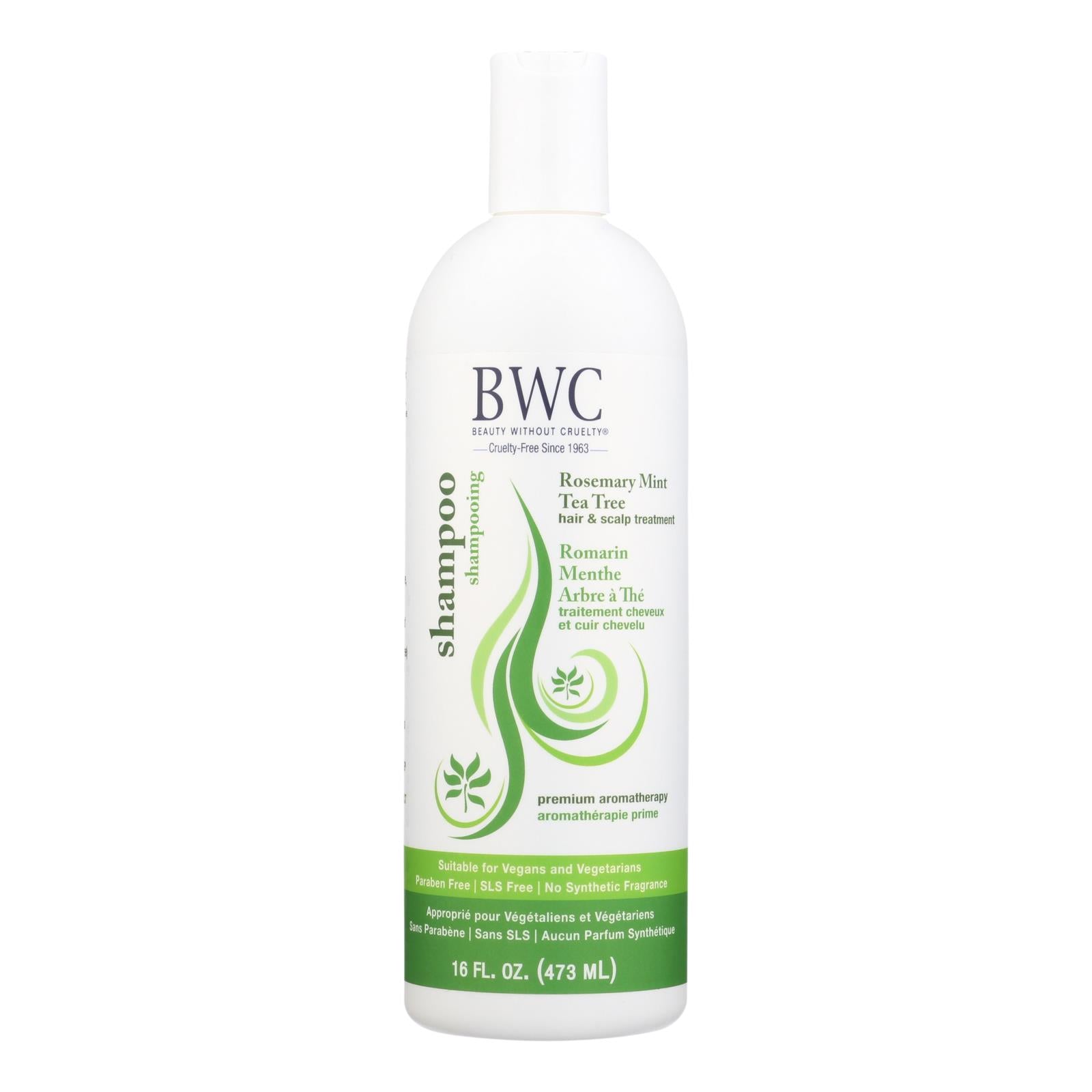 Champú de romero, menta y árbol de té Beauty Without Cruelty - 16 onzas líquidas 