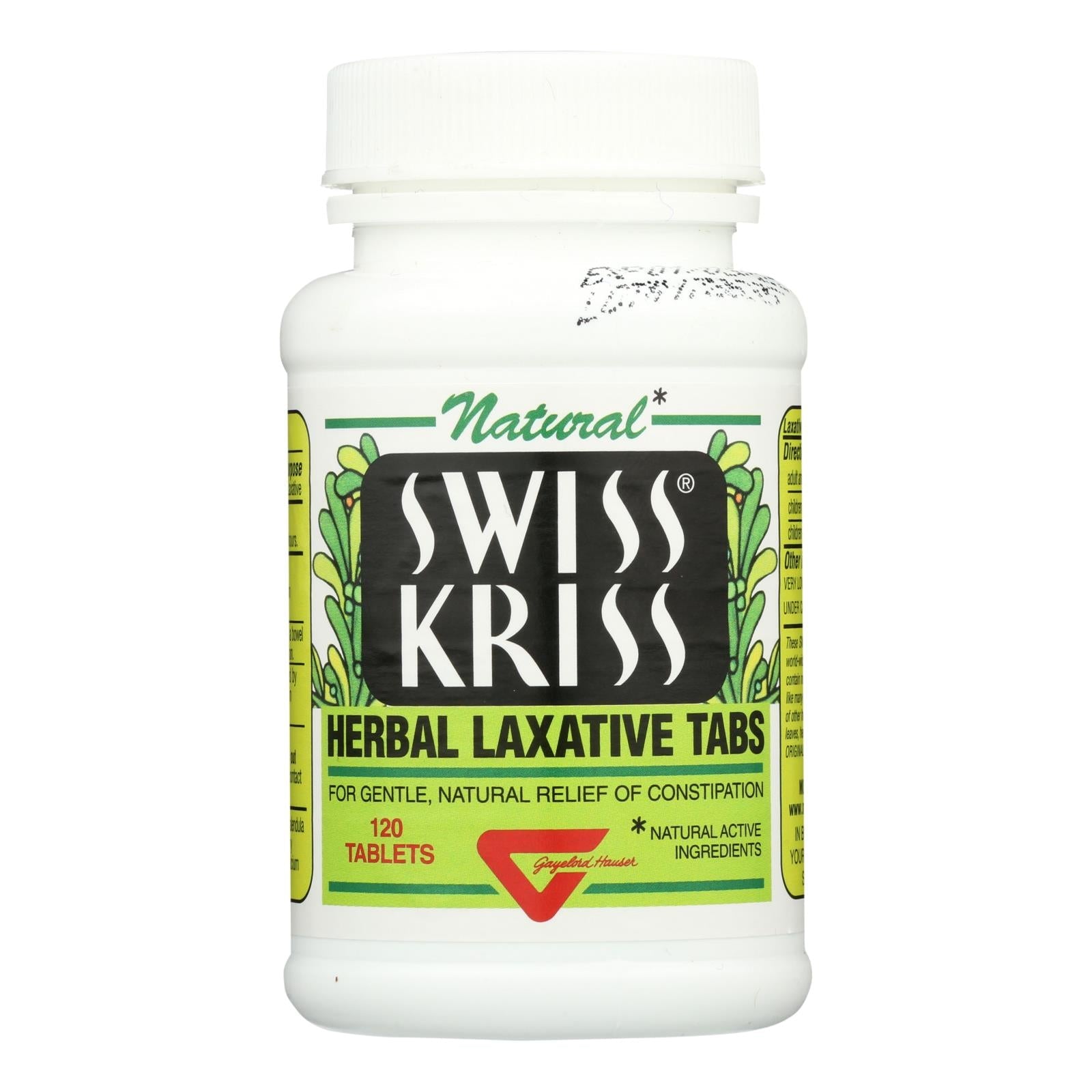 Comprimidos laxantes herbales Swiss Kriss de Modern Natural Products (paquete de 120)
