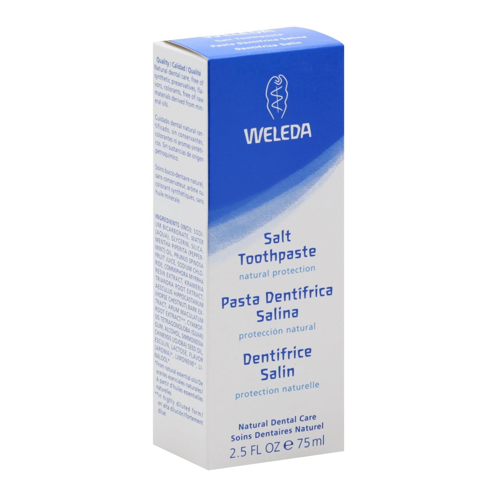 Pasta dental con sal y menta Weleda - 2.5 oz