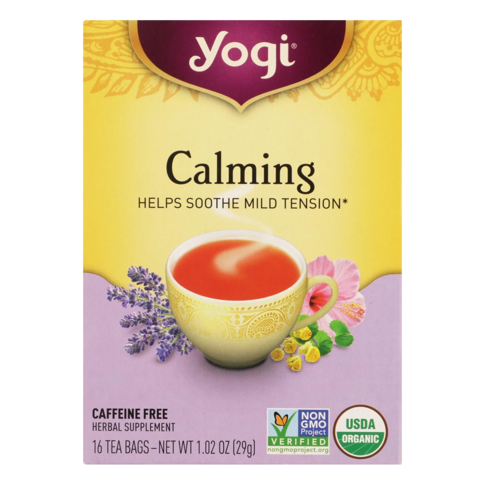 Yogi Tea, calmante, 16 unidades (paquete de 6)