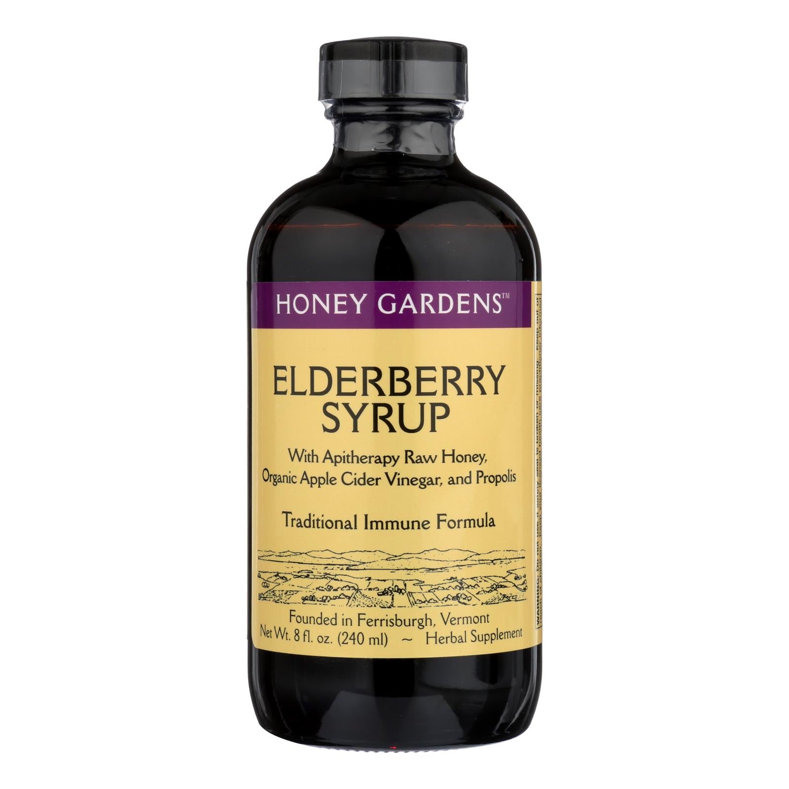 Extracto de saúco orgánico con propóleo de Honey Gardens Apiaries (226 ml)
