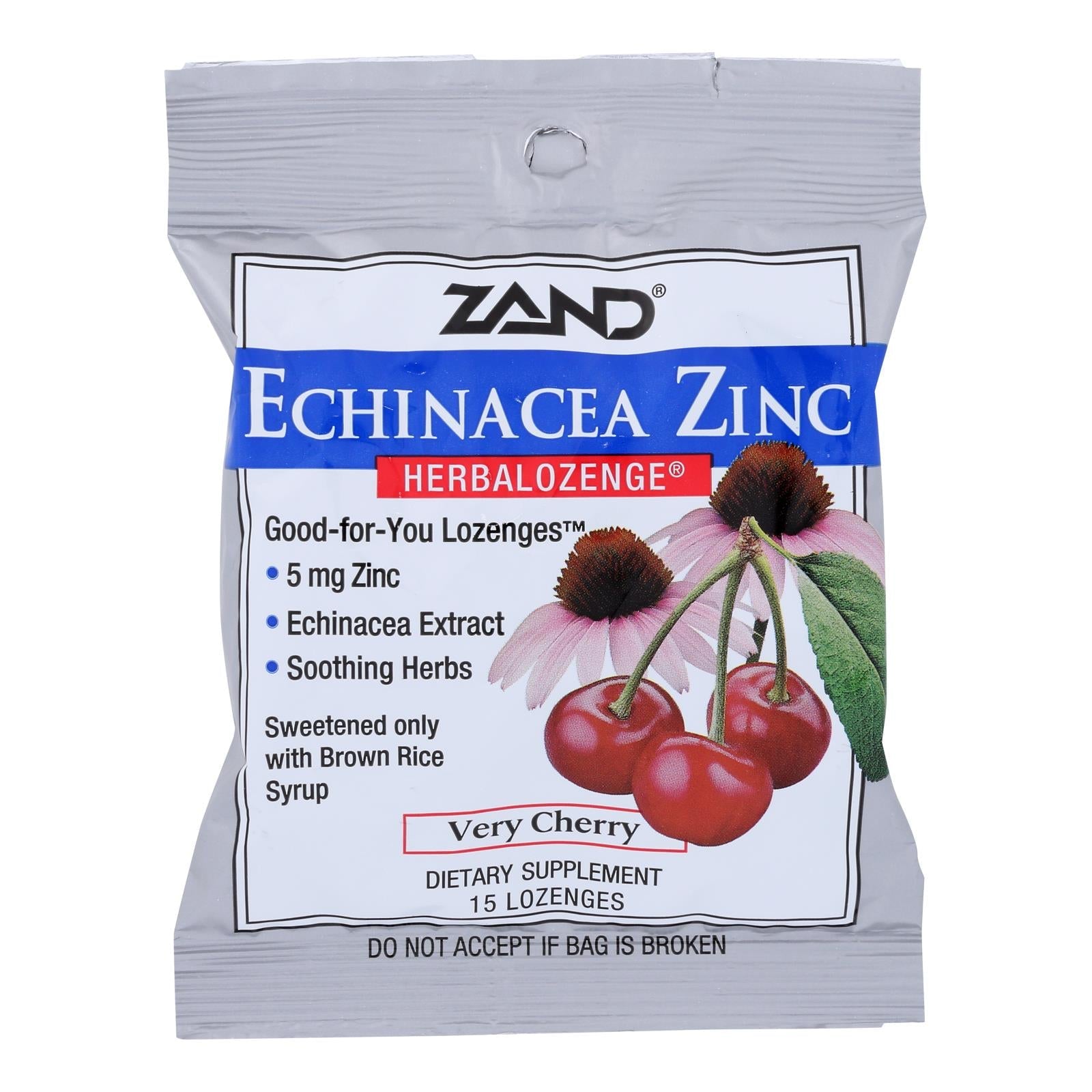 Zand Herbalozenge Cereza Equinácea Zinc 12 - 15 Pastillas