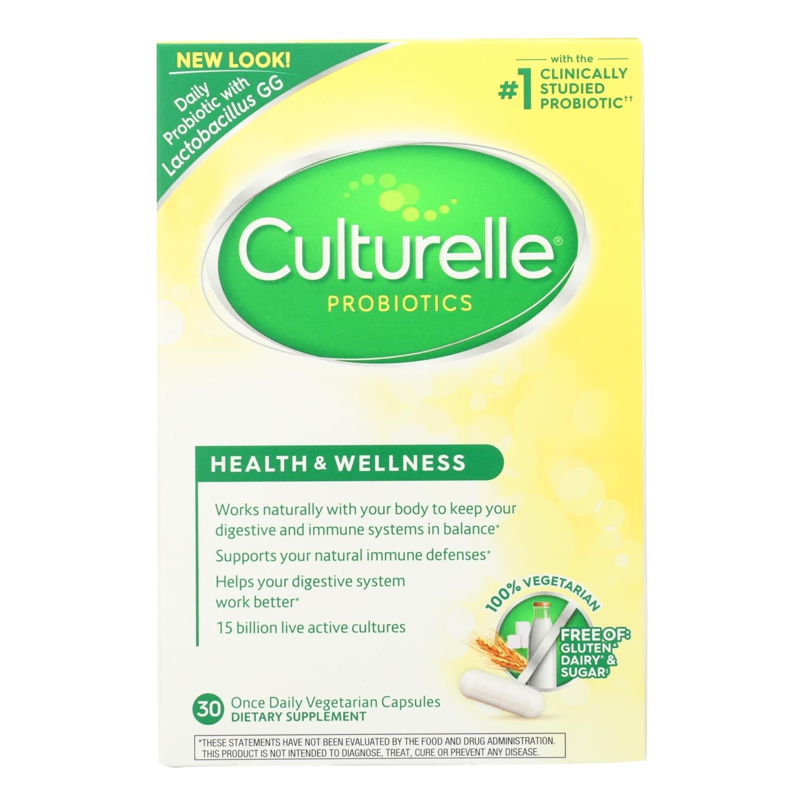Probiótico CulturEll: Favorece la salud digestiva con 30 cápsulas vegetales
