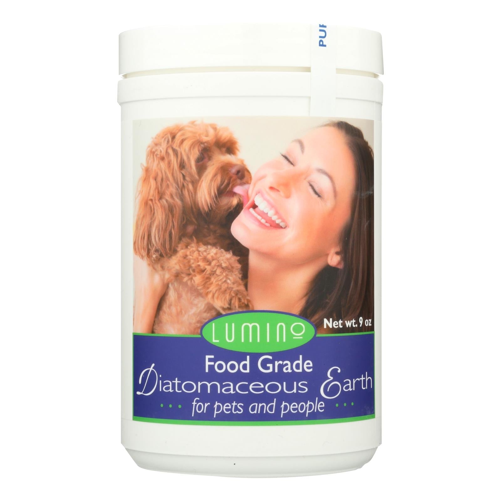 Tierra de diatomeas de grado alimenticio Lumino Home (9 oz) para mascotas y humanos