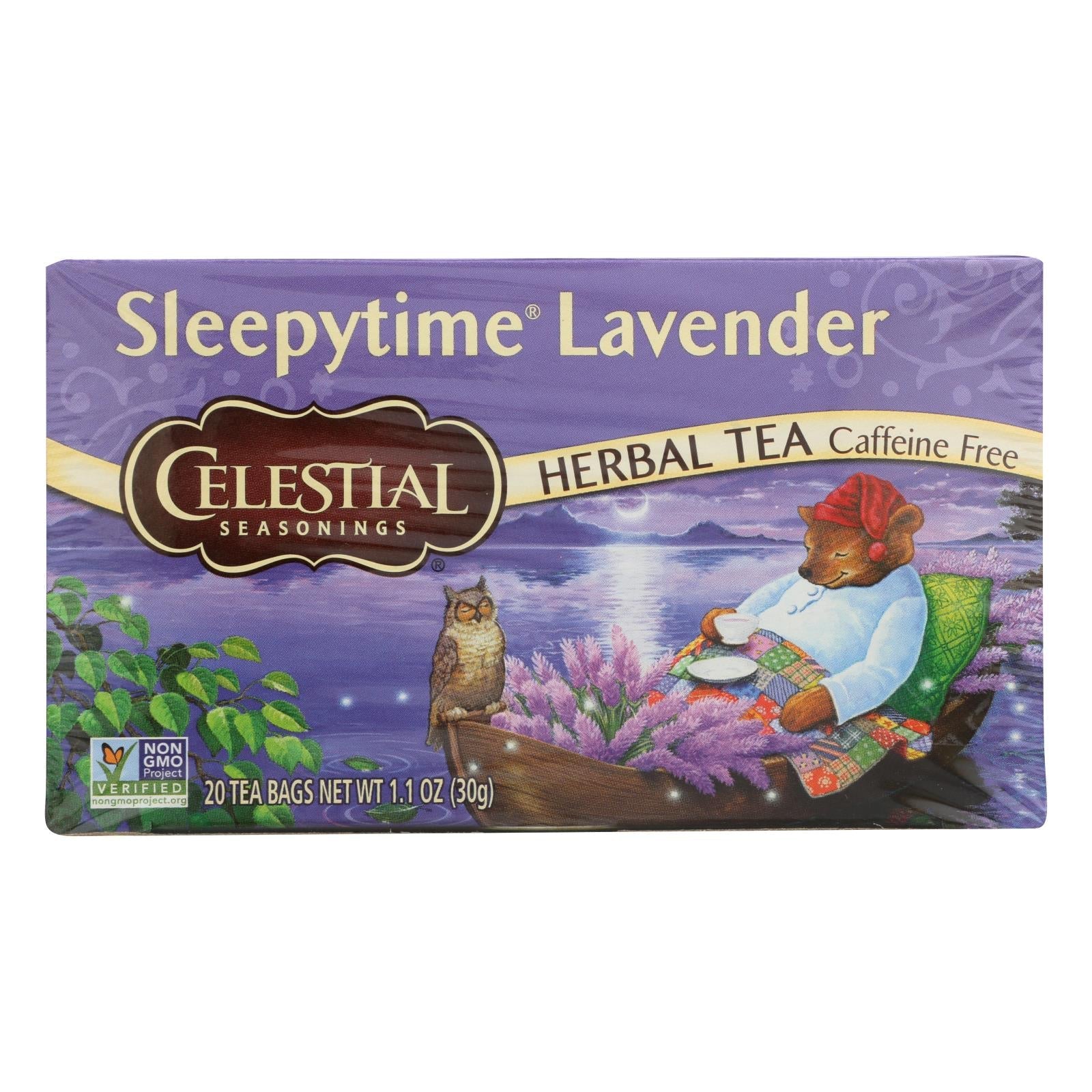 Celestial Seasonings Té de lavanda Sleepytime, 20 bolsitas por caja (paquete de 6) 