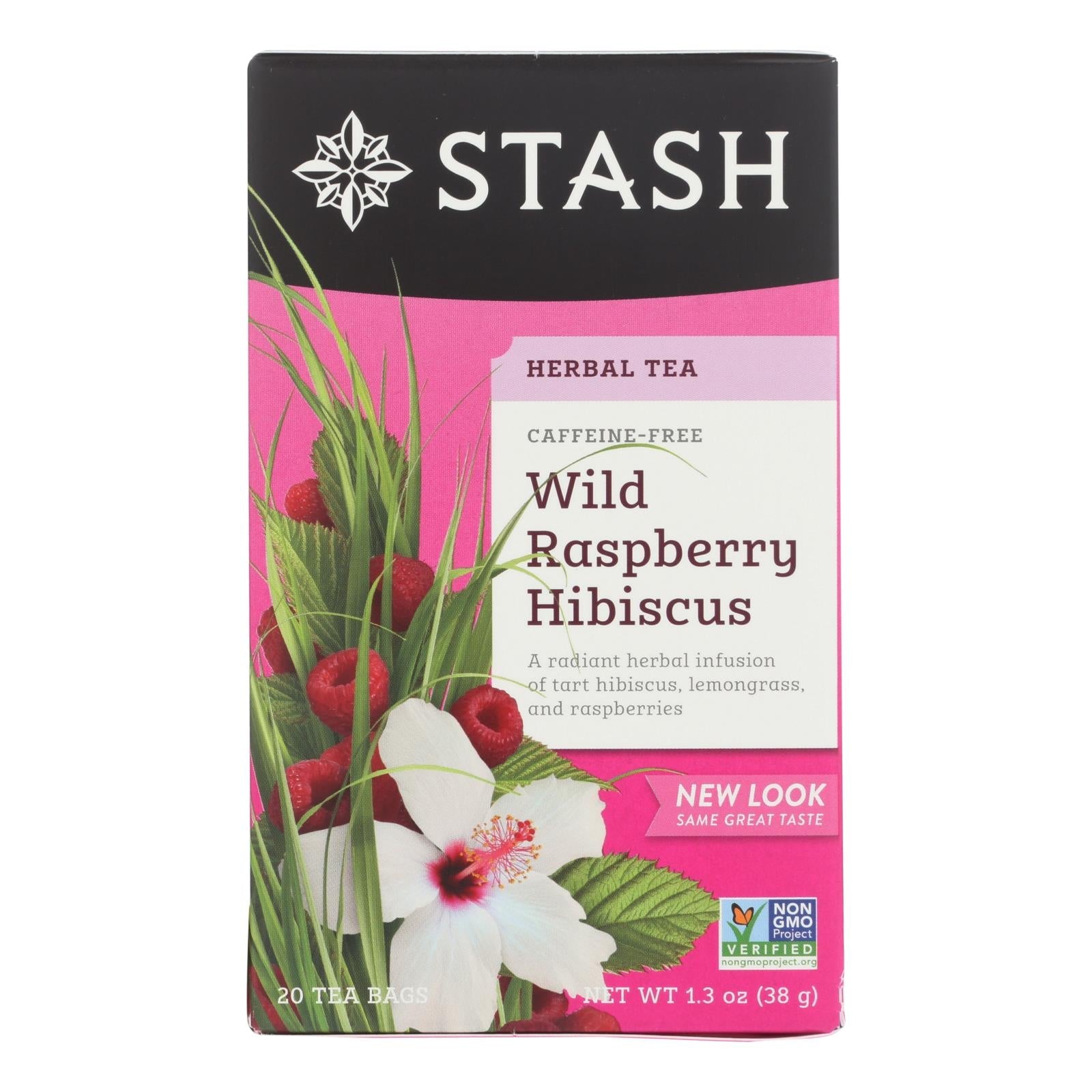 Infusión de hibisco y frambuesa silvestre Stash Tea (6 x 20 bolsitas)