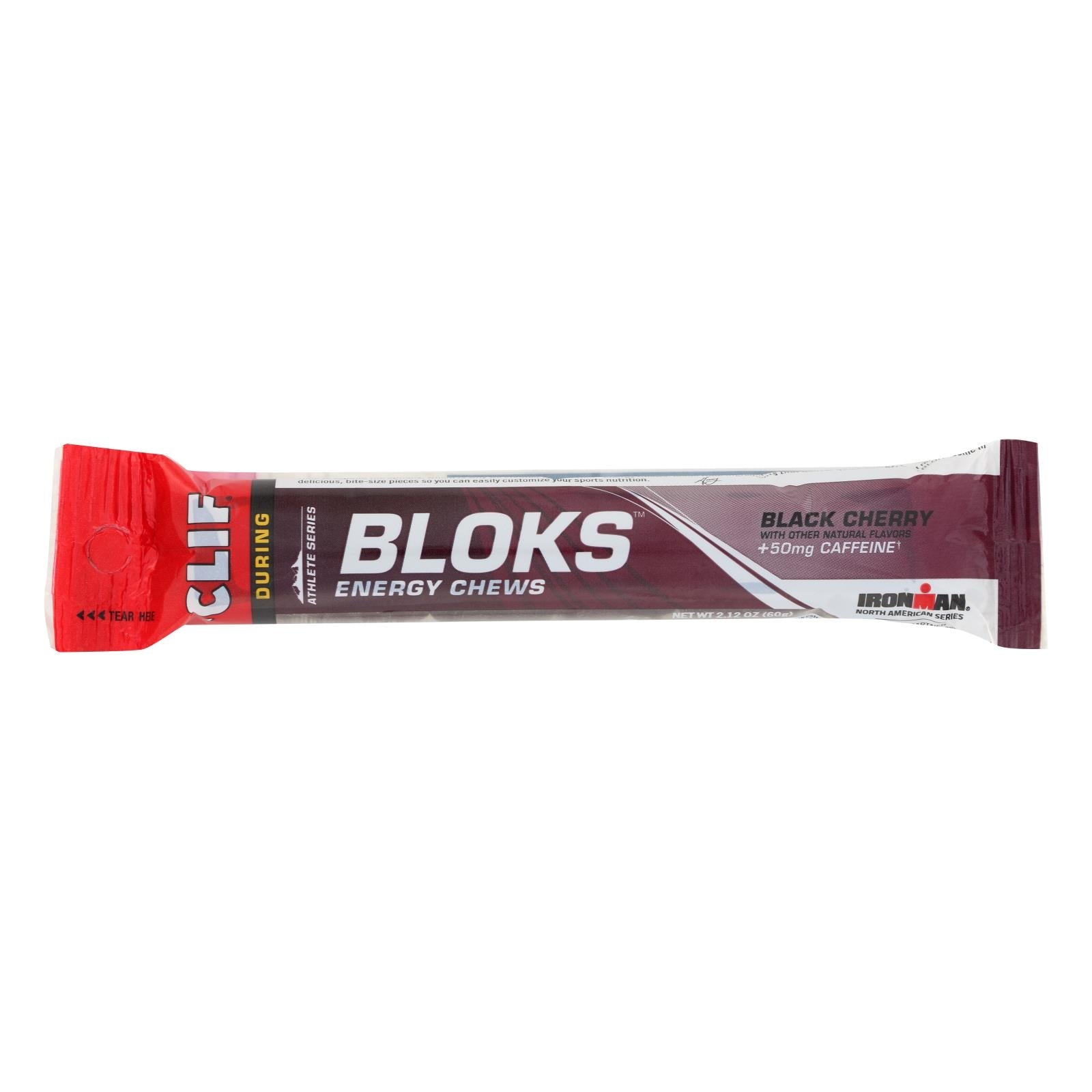 Clif Bloks Masticables energéticos de cereza negra orgánica (18 u.)