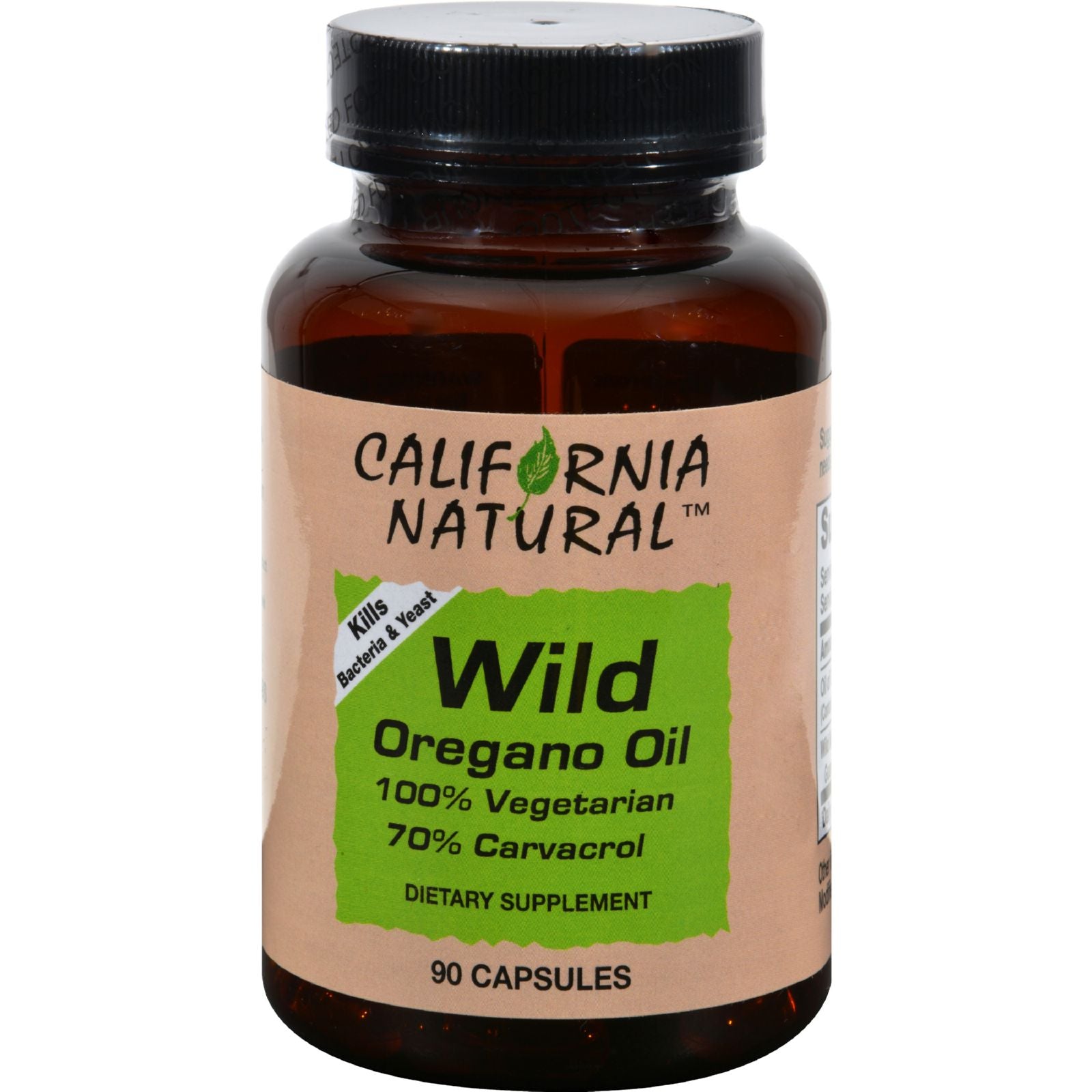 Aceite de orégano silvestre natural de California: potente refuerzo inmunitario y digestivo (400 mg, 90 cápsulas)
