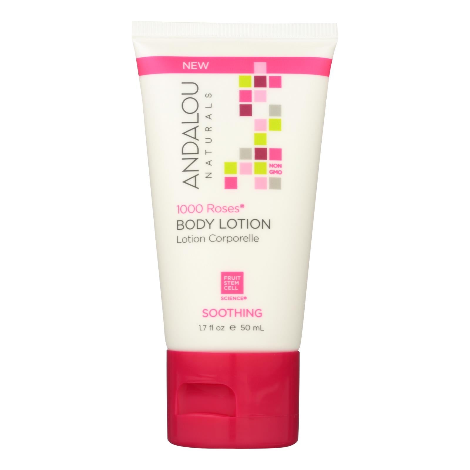 Andalou Naturals 1000 Roses Hyaluronic Acid Daily Moisture Lotion - 1.7 Fl Oz (Pack of 6)