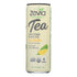 Té negro de limón Zevia sin calorías, paquete de 12 (355 ml por lata) 
