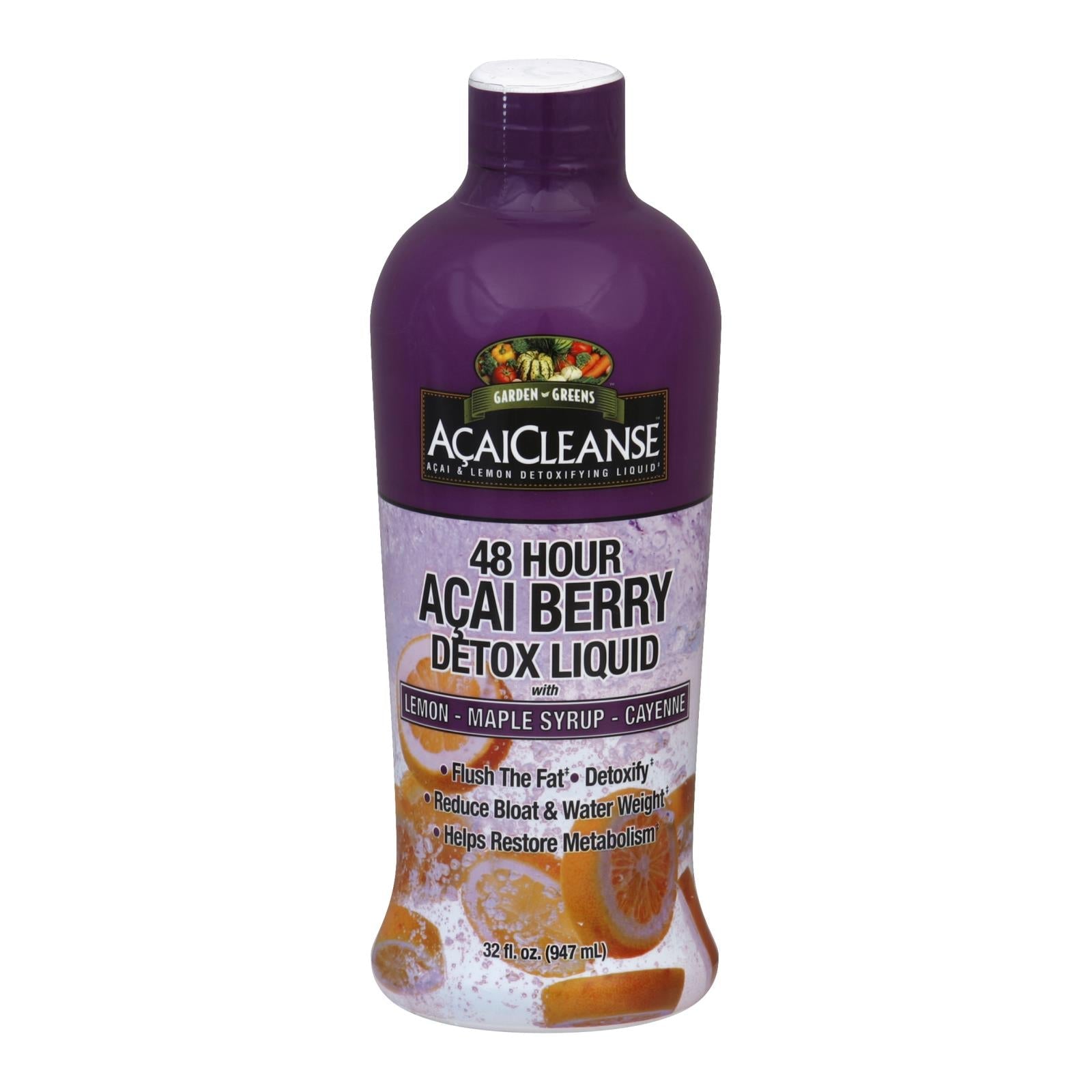 AcaiCleanse Desintoxicante de 48 horas con Verduras de Jardín - 947 ml