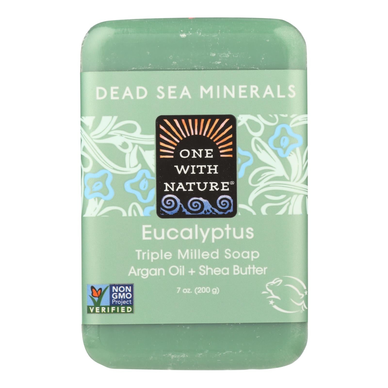 One With Nature Triple-Milled Eucalyptus Soap Bar - 7 Oz.